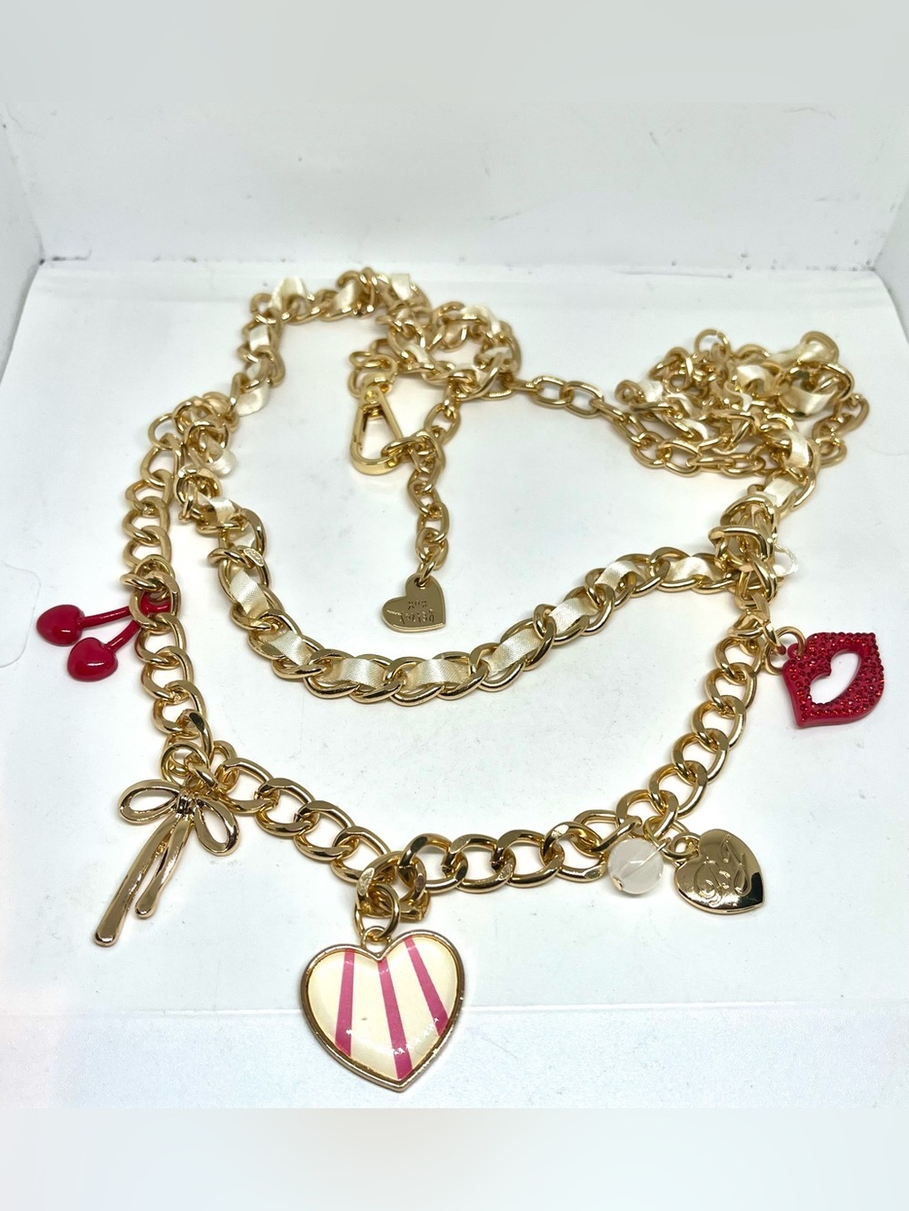 Betsey Johnson Charm Belt NWOT